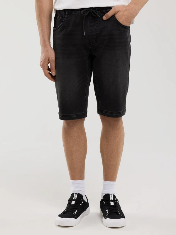 Casual Denim Short | Black