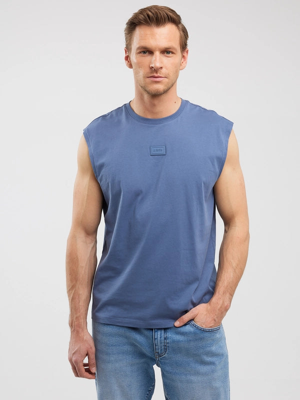 Sleeveless T-Shirt | Blue