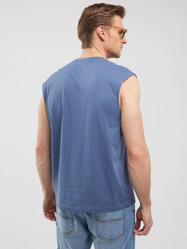 Sleeveless T-Shirt | Blue