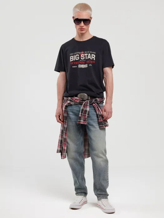Vintage style BIG STAR T-shirt | Black