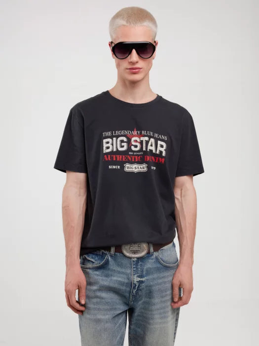 Vintage style BIG STAR T-shirt | Black