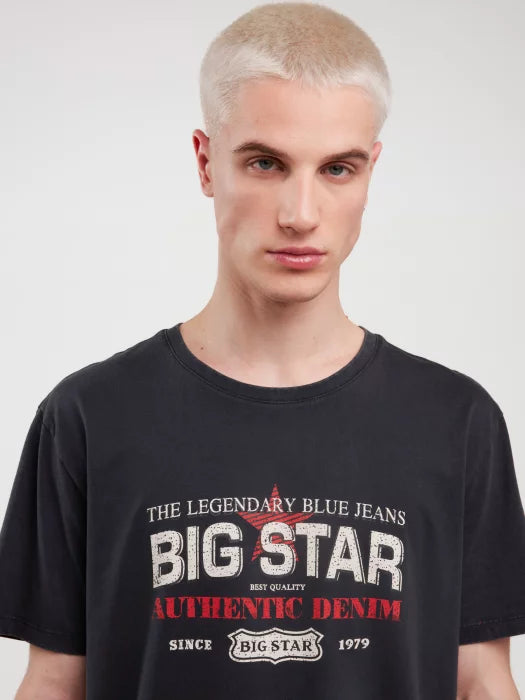 Vintage style BIG STAR T-shirt | Black