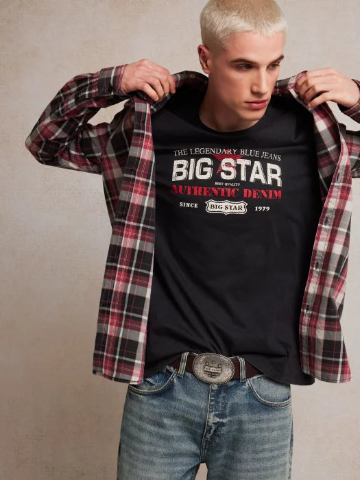 Vintage style BIG STAR T-shirt | Black