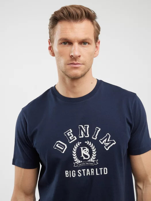 Printed T-Shirt | Navy Blue