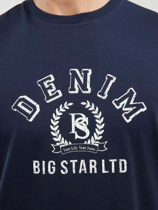 Printed T-Shirt | Navy Blue