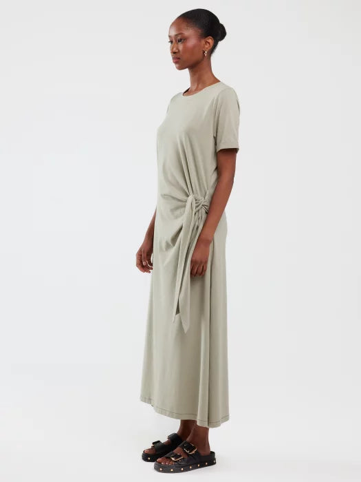 Maxi Dress with Decorative Lacing | Khaki