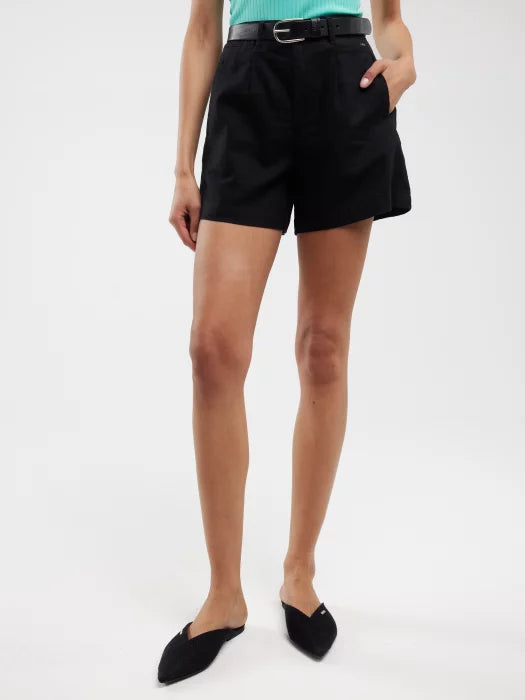 Short Cotton with motif | Khaki