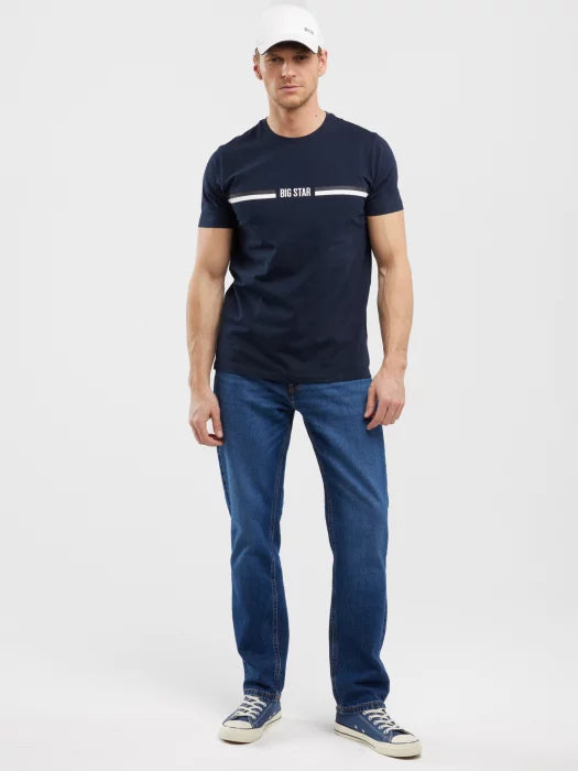 BIG STAR Printed T-Shirt | Navy Blue