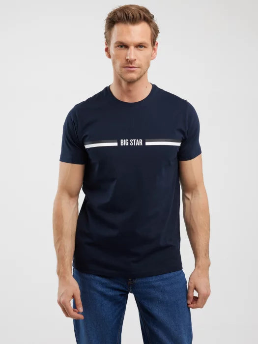 BIG STAR Printed T-Shirt | Navy Blue