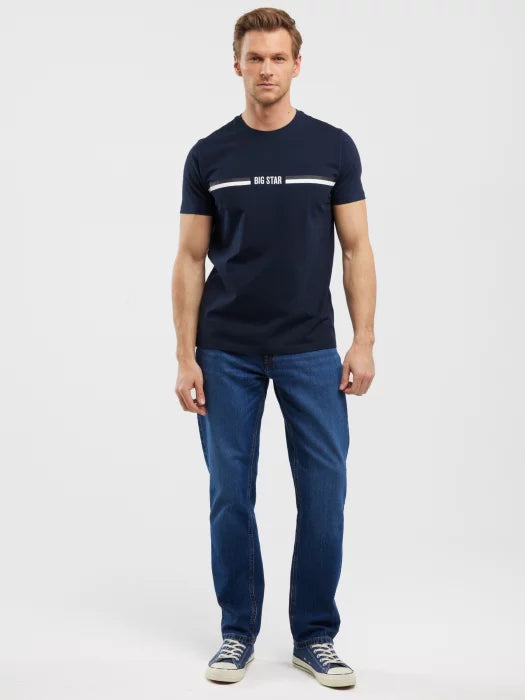 BIG STAR Printed T-Shirt | Navy Blue