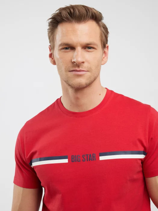 BIG STAR Printed T-Shirt | Red