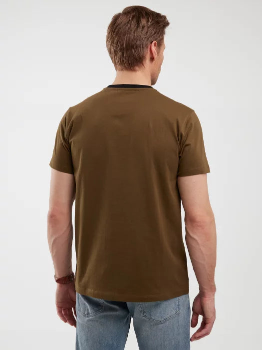 T-Shirt With Print | Khaki