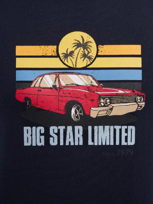 T-Shirt With Print | Navy Blue