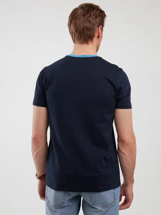 T-Shirt With Print | Navy Blue