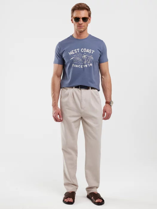 T-Shirt With Print | Blue