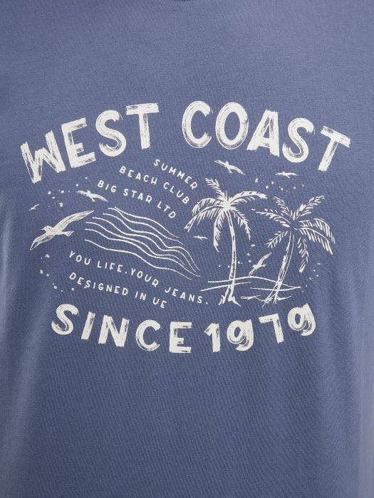 T-Shirt With Print | Blue
