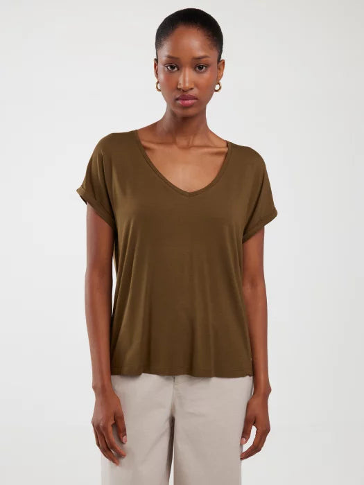 T.Shirt Basic Classic V.Neck | White