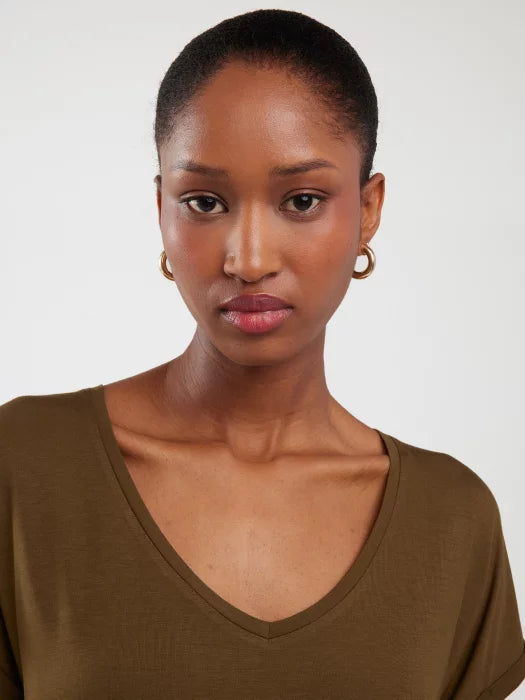 T.Shirt Basic Classic V.Neck | White