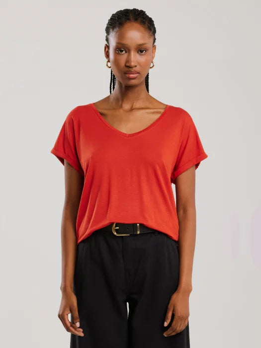 T.Shirt Basic Classic V.Neck | Navy