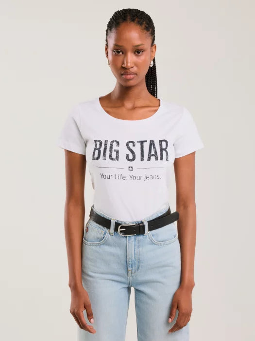 BIG STAR logo T-Shirt | White
