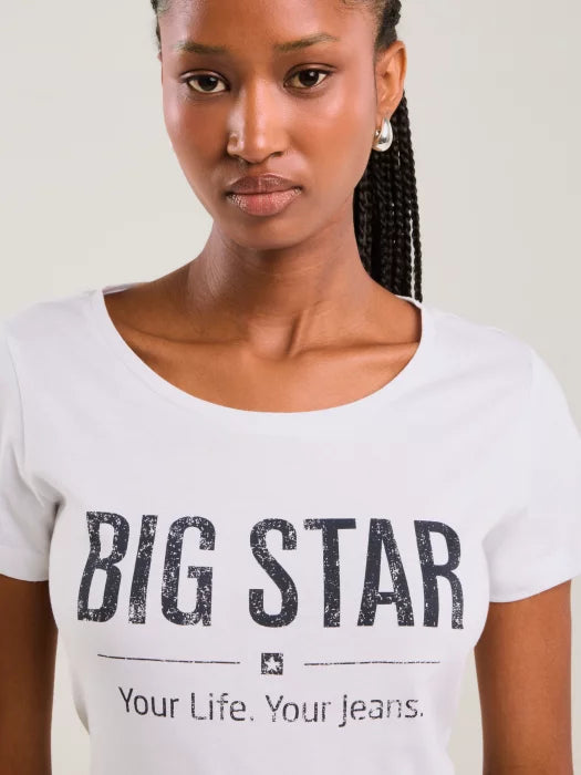 BIG STAR logo T-Shirt | White