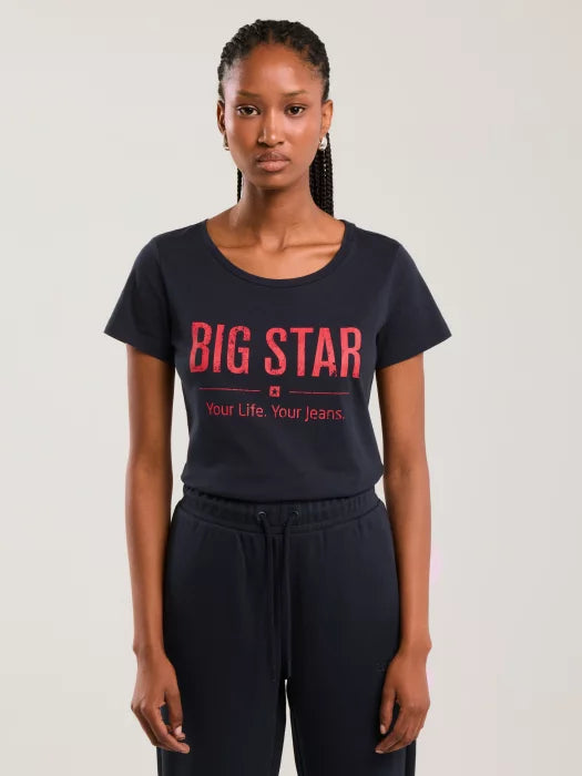 BIG STAR logo T-Shirt | Navy Blue