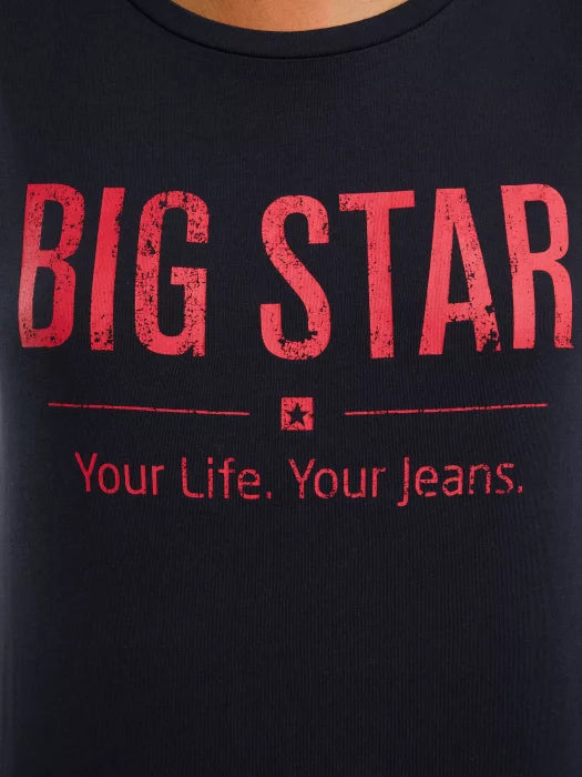 BIG STAR logo T-Shirt | Navy Blue