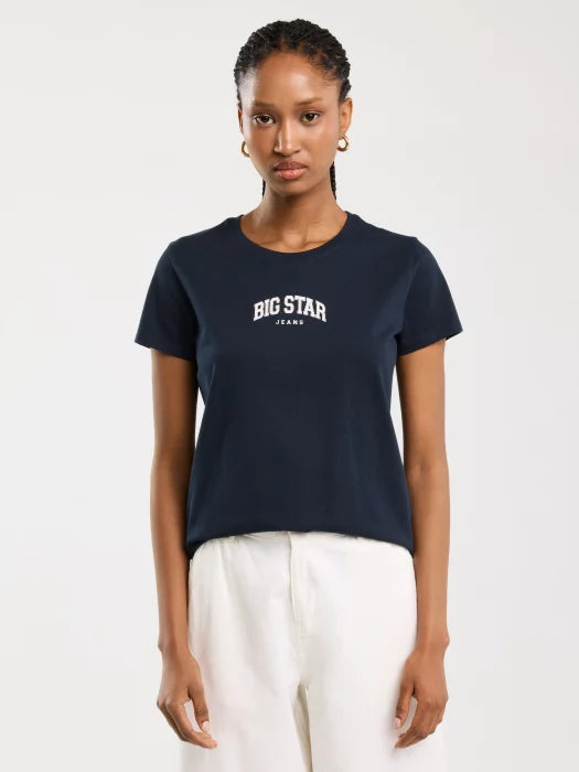 BIG STAR logo T-Shirt | Navy Blue
