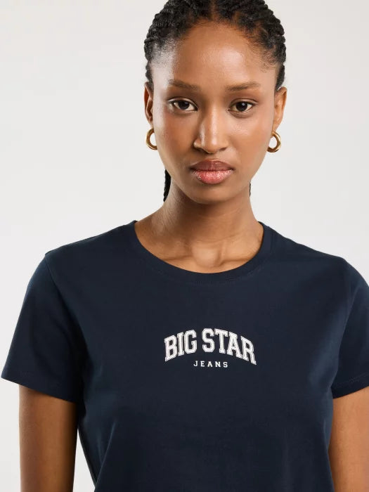 BIG STAR logo T-Shirt | Navy Blue