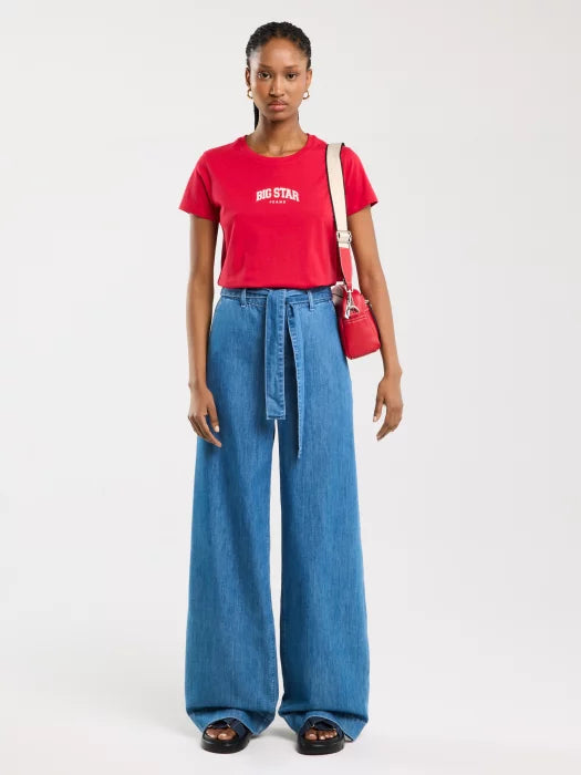 BIG STAR logo T-Shirt | Red