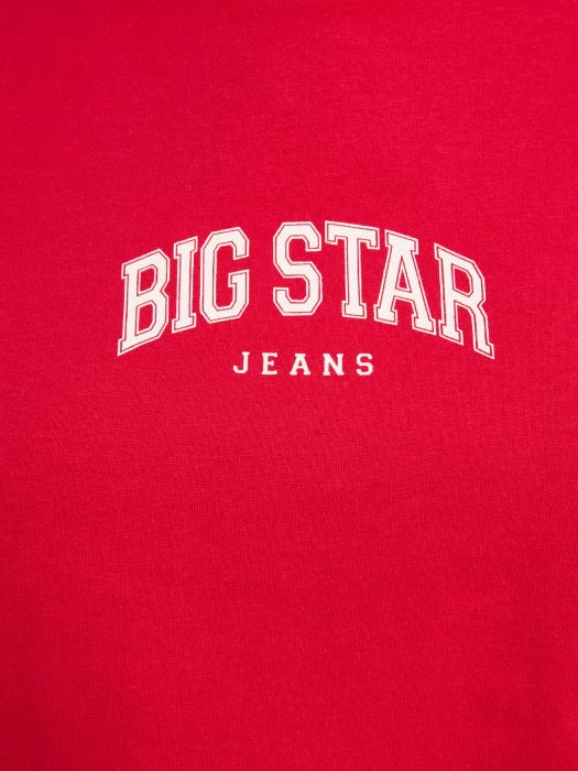 BIG STAR logo T-Shirt | Red