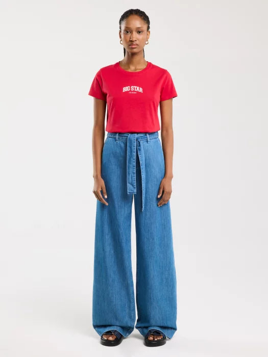 BIG STAR logo T-Shirt | Red