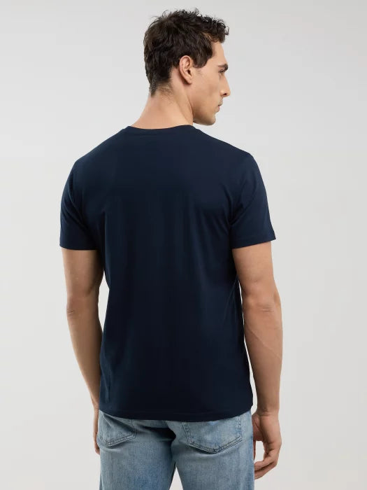 Printed T-Shirt | Navy Blue
