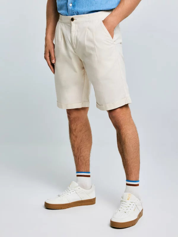 Linen Shorts | Cream