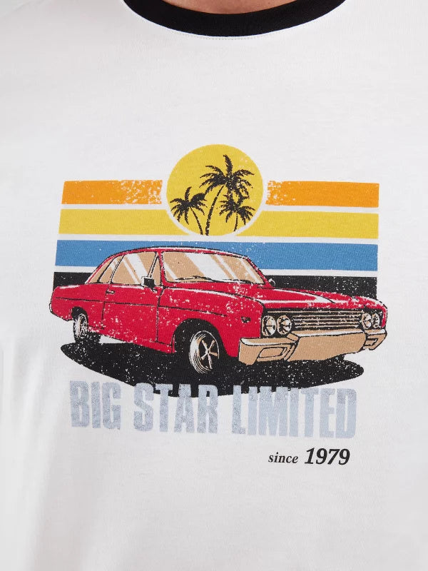 T-Shirt With Print | White