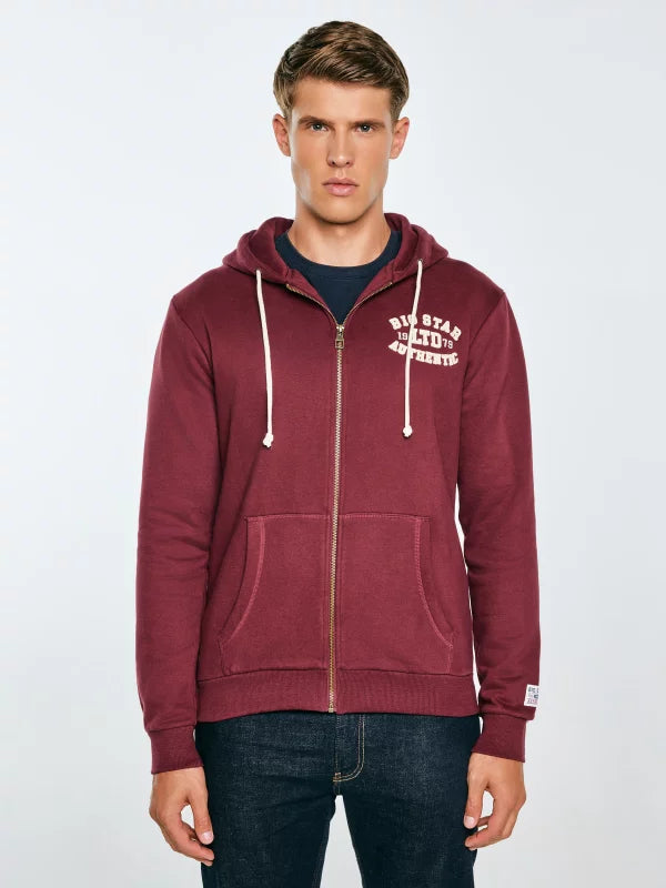 Full-Zip Hoodie | Burgundy