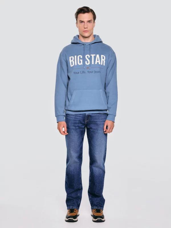 BIG STAR Logo Hoodie Sweatshirt | Navy