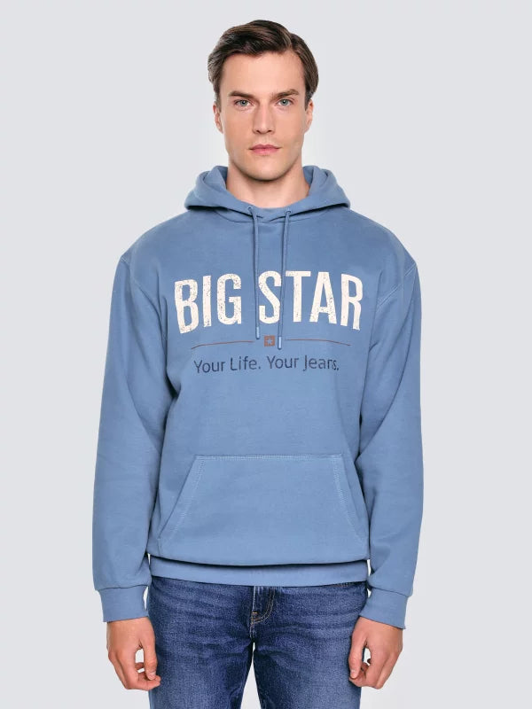 BIG STAR Logo Hoodie Sweatshirt | Navy