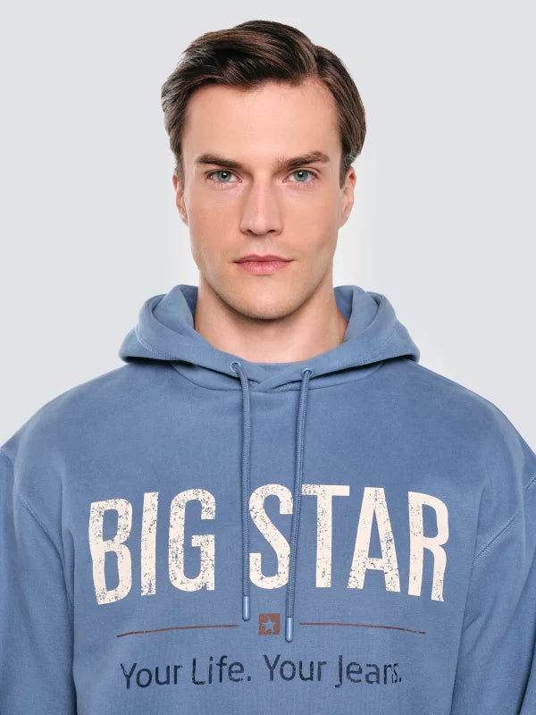 BIG STAR Logo Hoodie Sweatshirt | Navy