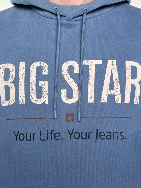 BIG STAR Logo Hoodie Sweatshirt | Navy