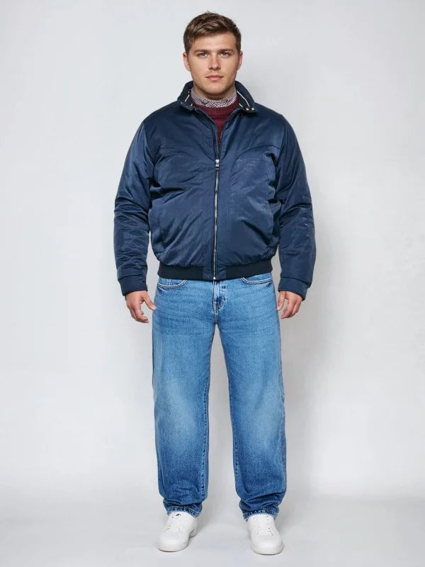 Harrington-style Jacket | Navy Blue