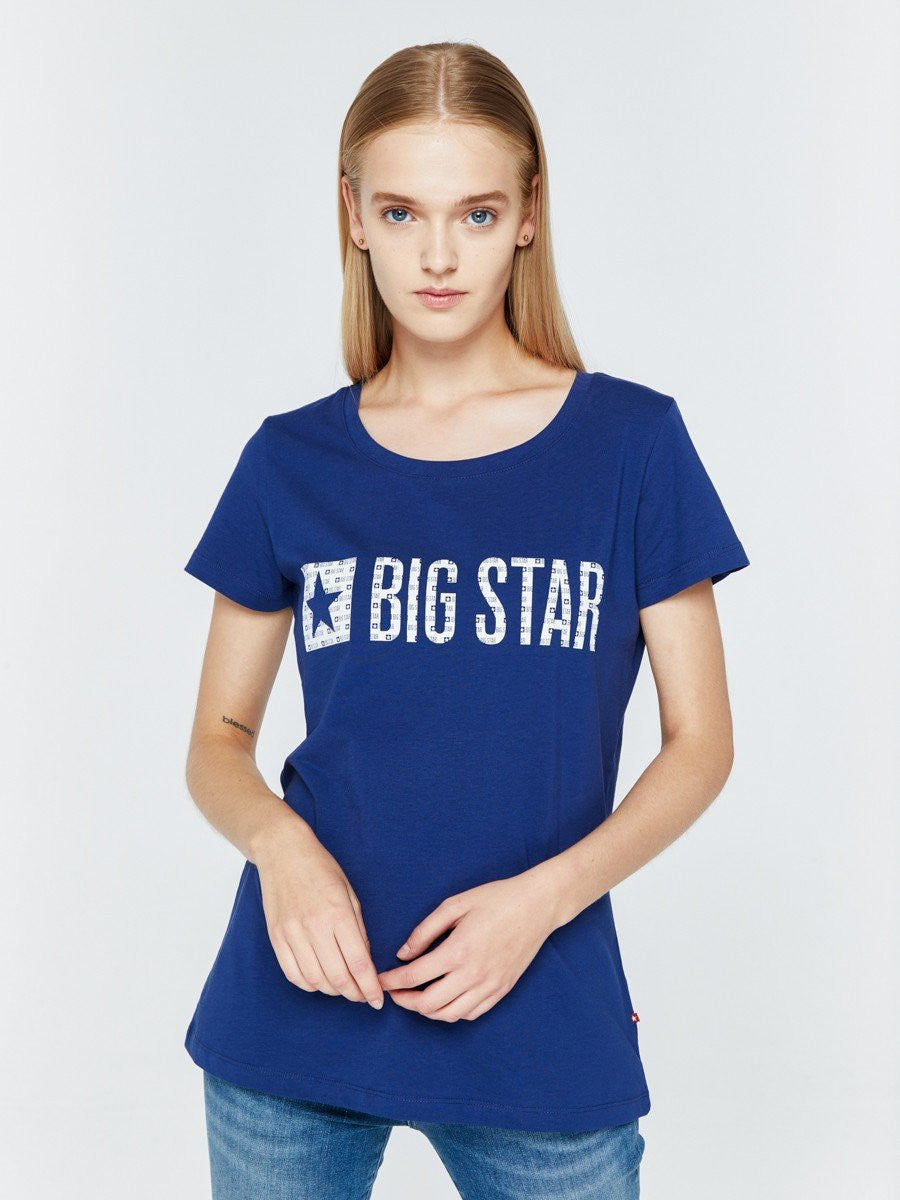 T.Shirt with Bigstar Logo | Navy