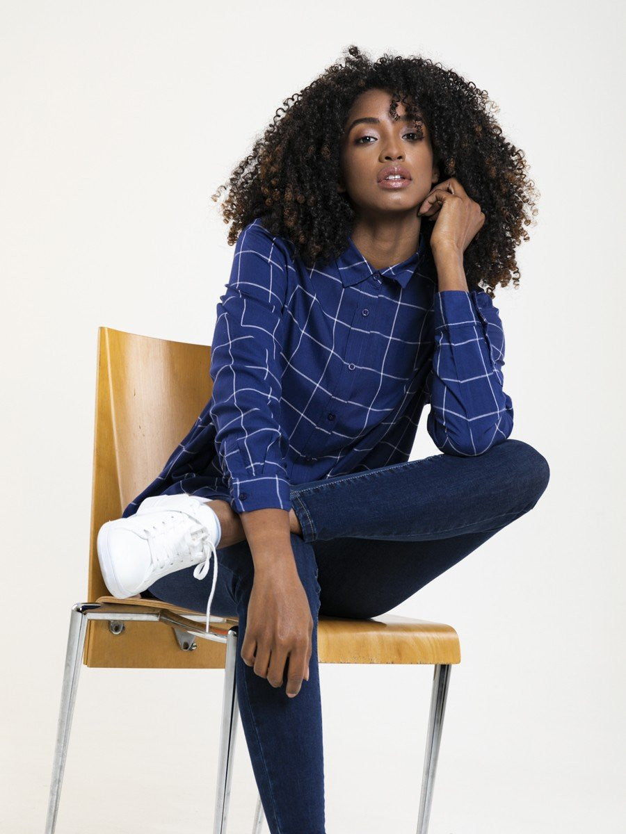 Shirt Long Sleeve | Navy Blue