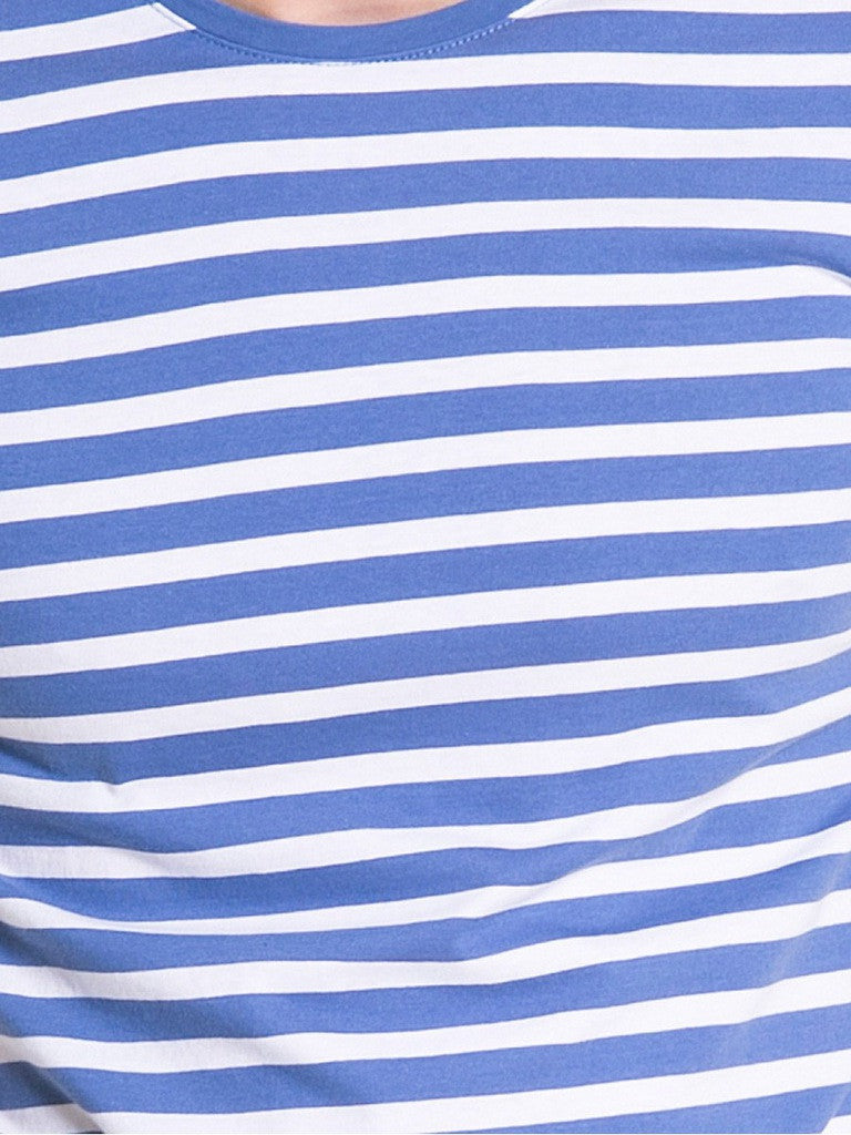 T.Shirt with Print | Blue Stripes