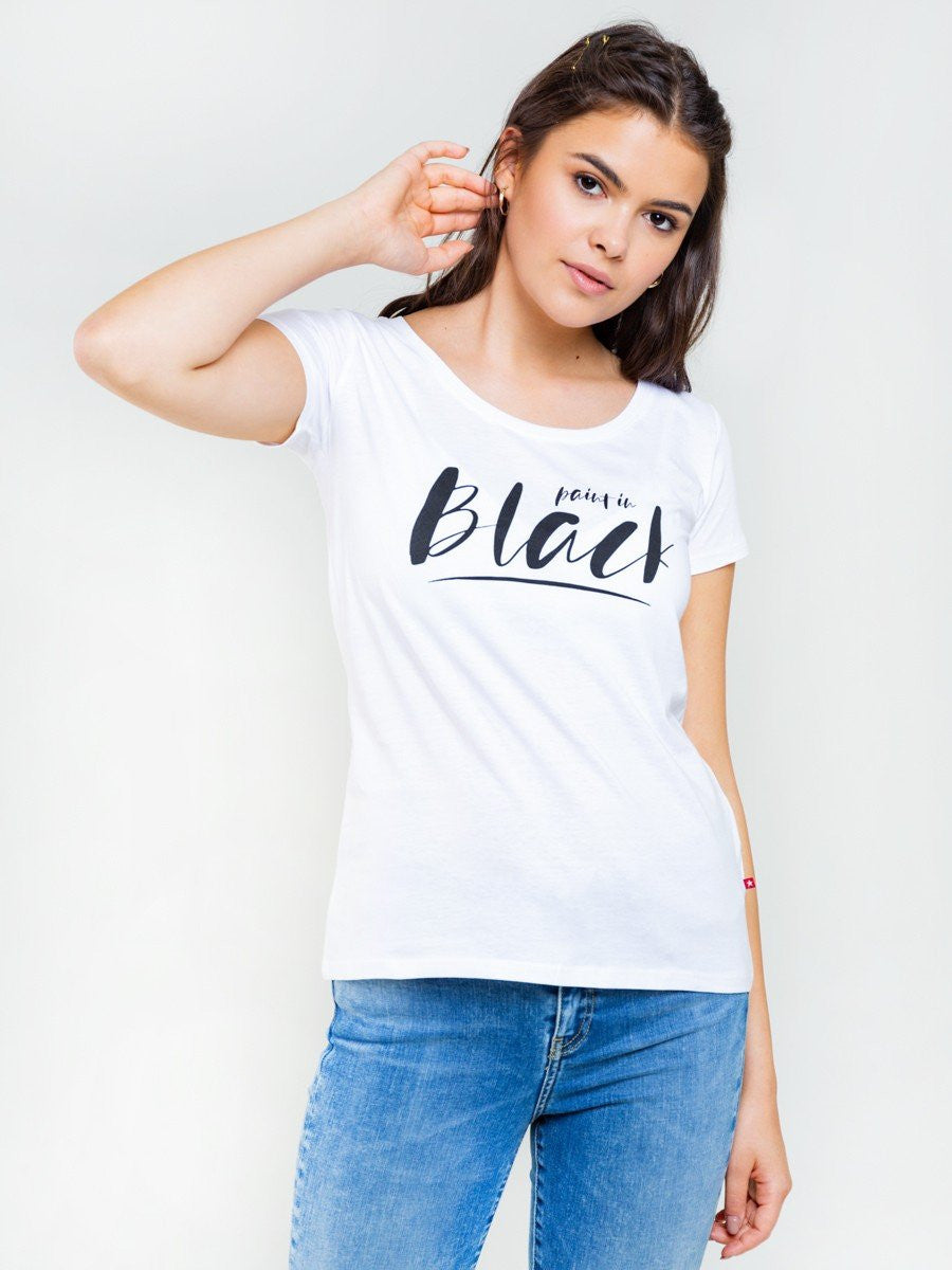 T-Shirt - Paint it Black | White