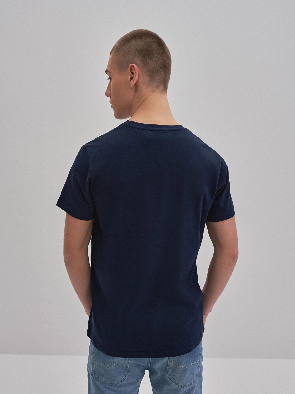 BIG STAR Logo T-Shirt Organic Cotton | Navy