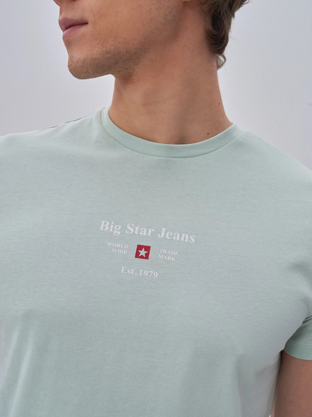 BIG STAR Organic Cotton T-Shirt | Light Green