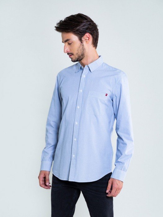 BIG STAR Shirt Long Sleeve | Blue