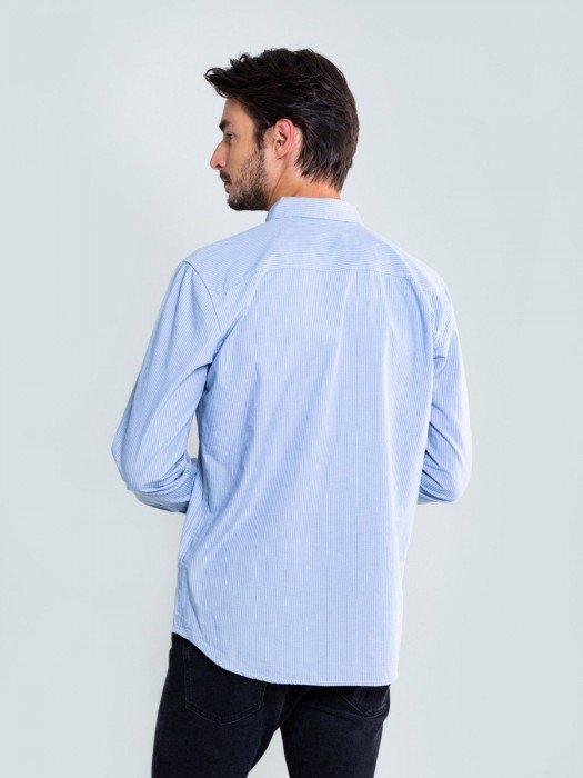 BIG STAR Shirt Long Sleeve | Blue