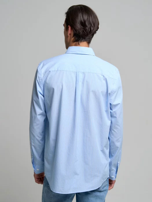 BIG STAR Striped Shirt Long Sleeve | Blue